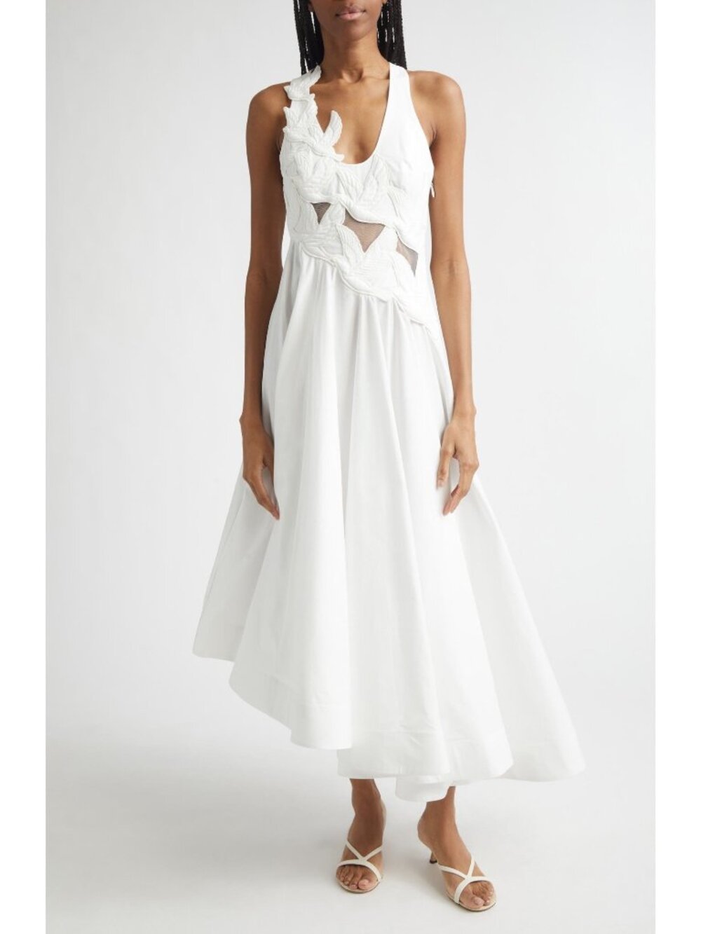 ZIMMERMANN Luna Appliqué Midi Dress SIZE AU 0P/ US 2P
